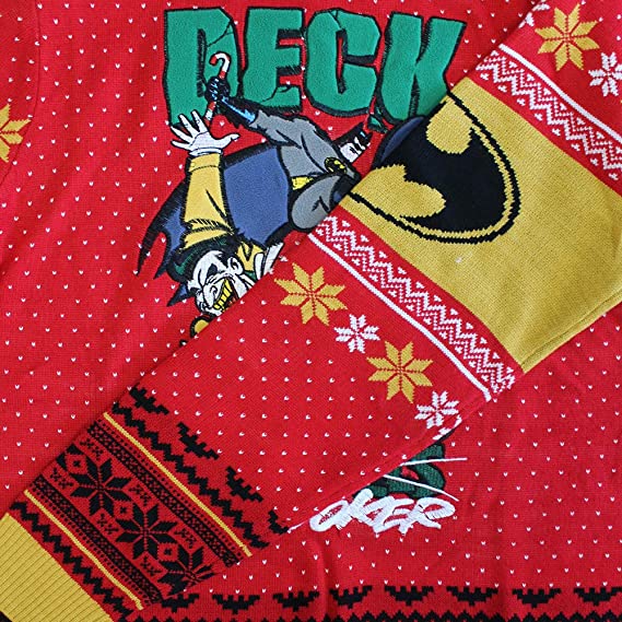 Batman Deck the Joker Jumper / Ugly Christmas Sweater - Small