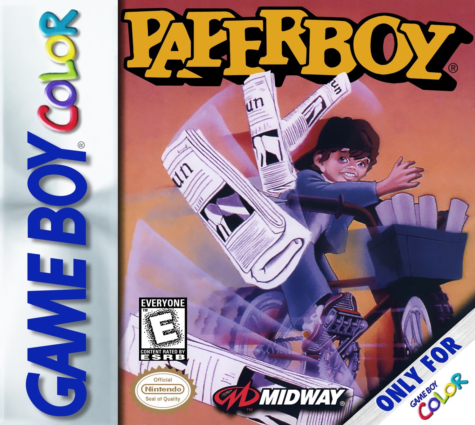 Paperboy Game Boy Color - Video Game - Used - CaveGamers