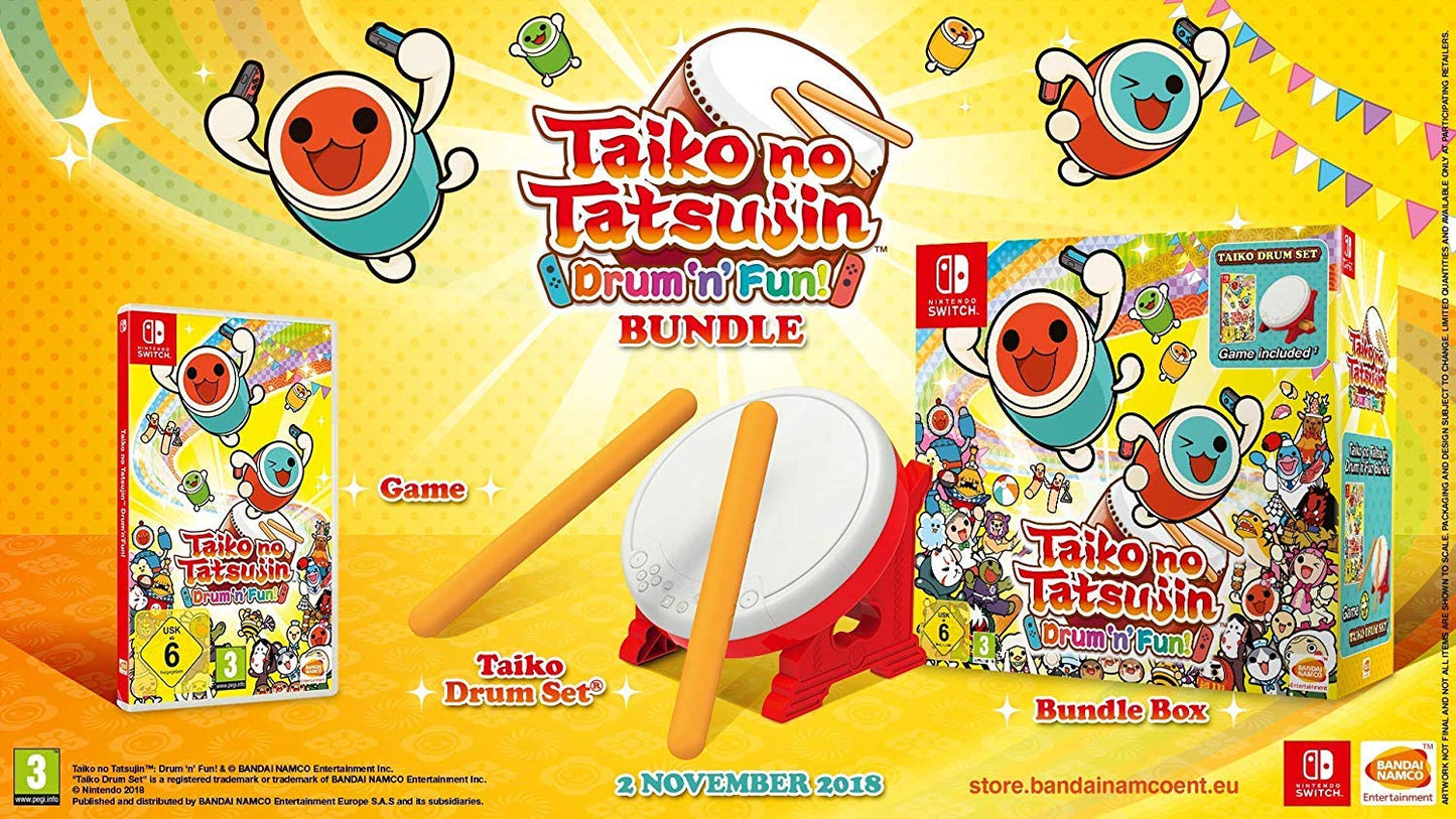 Taiko no Tatsujin Drum 'n' Fun! Bundle[New Condition]