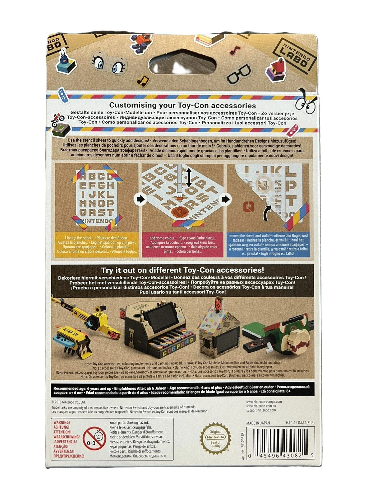 Nintendo Labo: Customization Set [Australia] [New Condition]