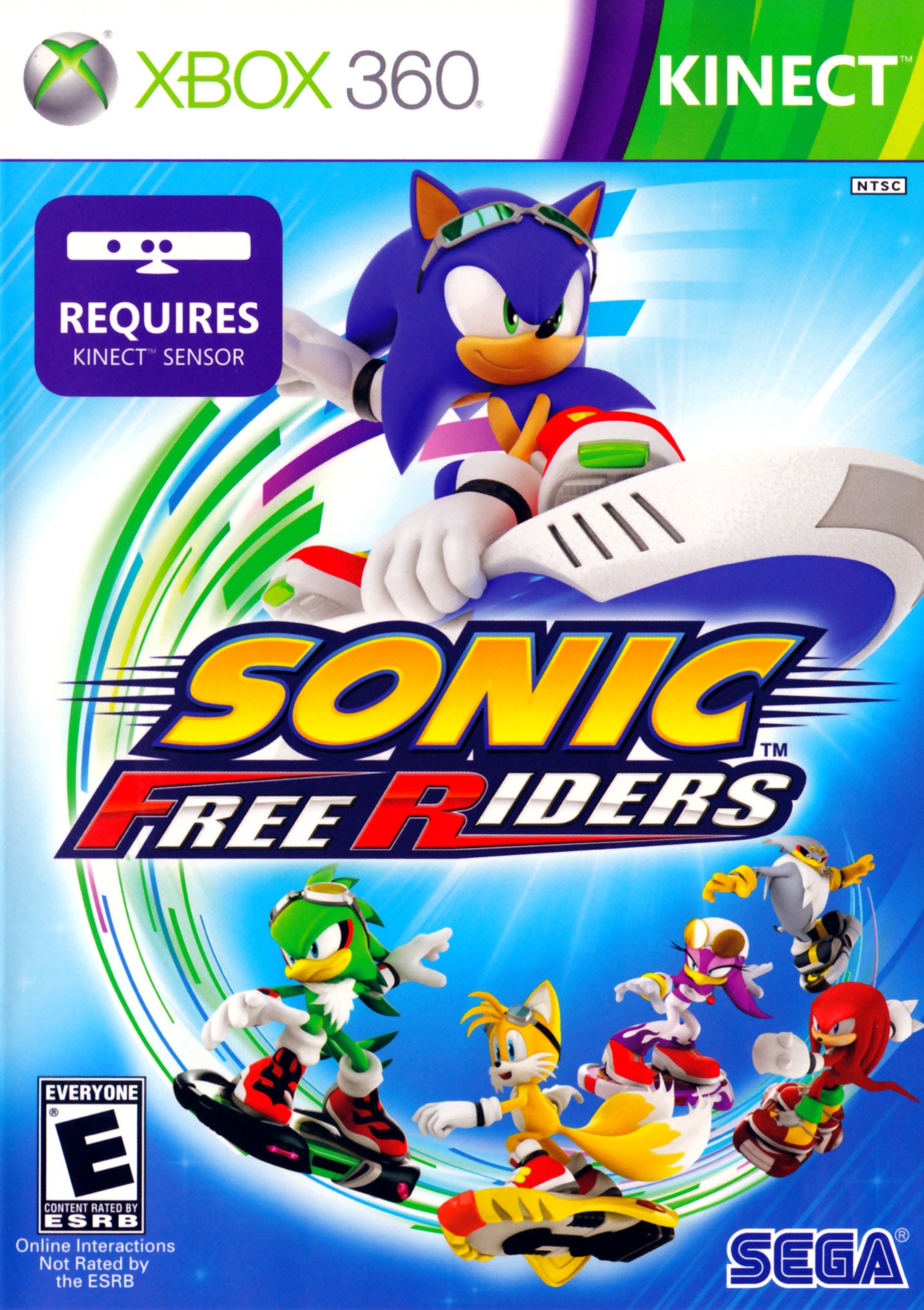 Sonic Free Riders Xbox 360 - Video Game - Used - CaveGamers
