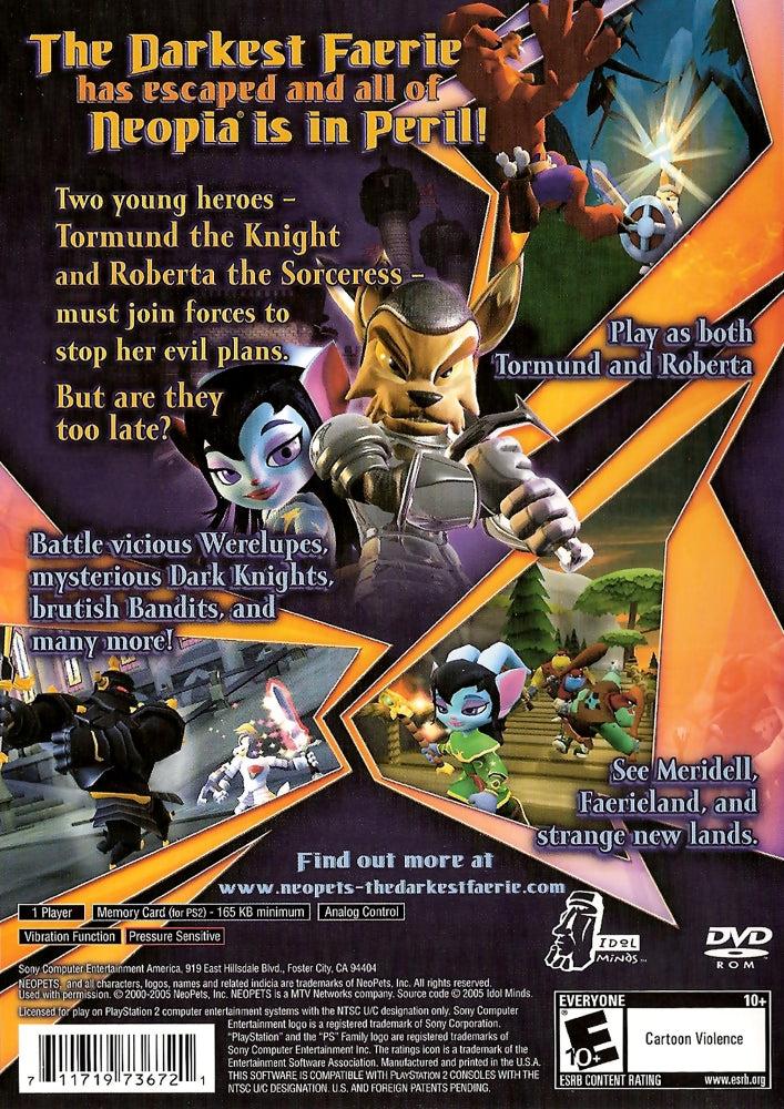 Neopets: The Darkest Faerie PS2 - Video Game - Used - CaveGamers - Image 2