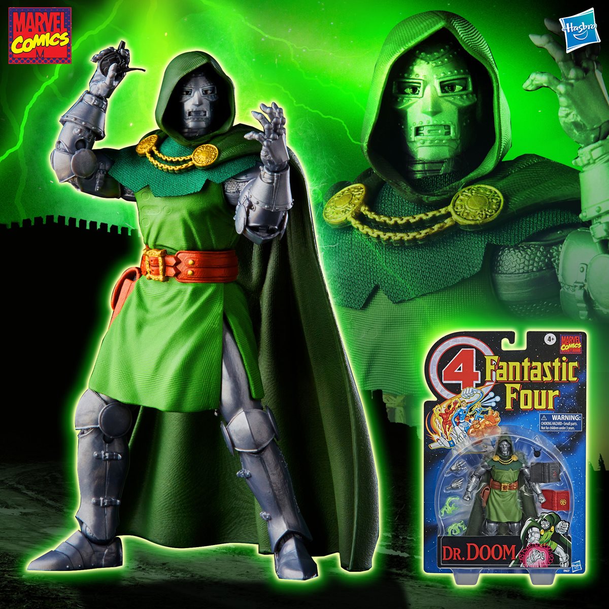 Dr. Doom (Fantastic 4) - Marvel: Retro Collection 6" Action Figure Action Figures - Toys - New - CaveGamers - Image 3