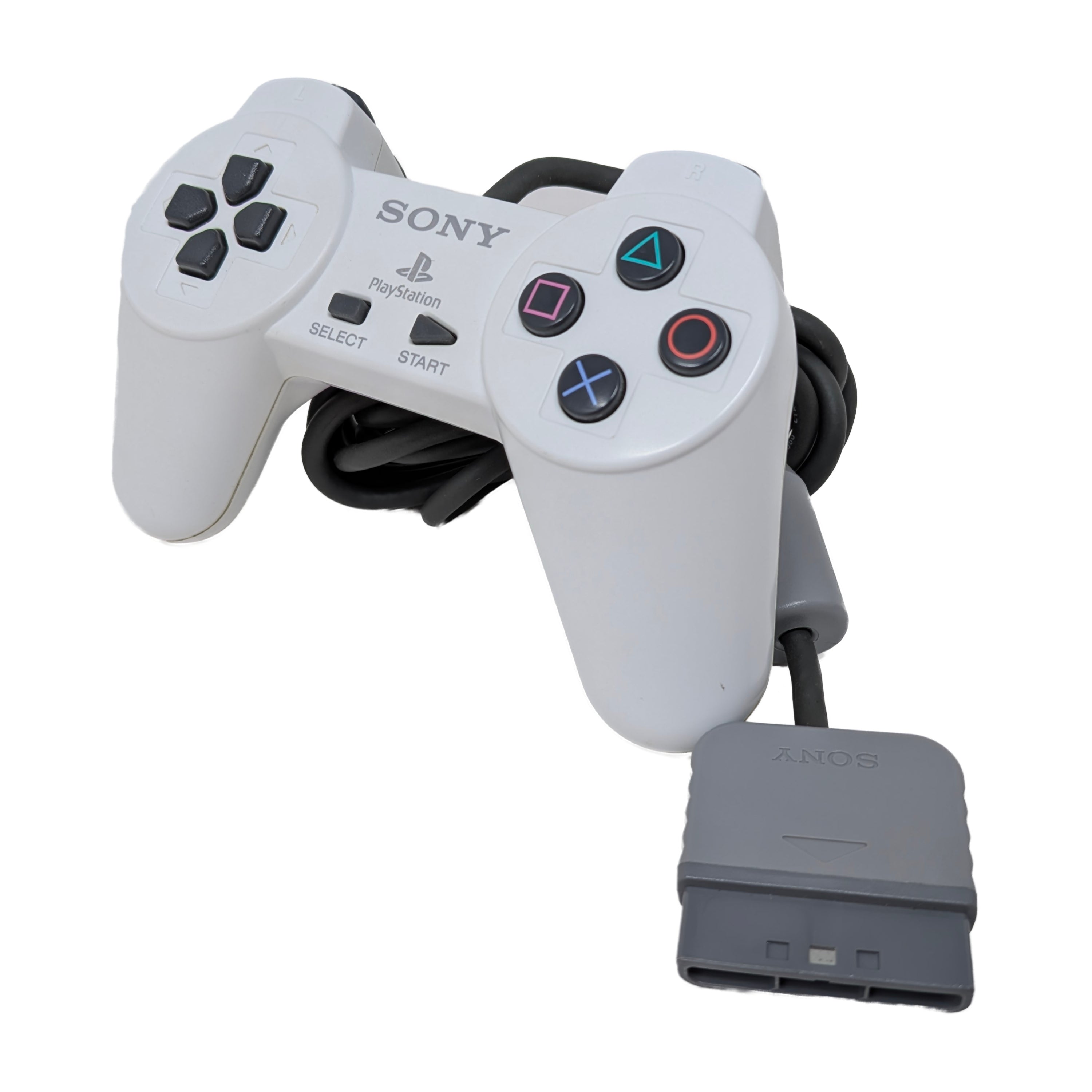 Playstation Controller (Non-Dualshock) - White - Video Game Accessory - Used - CaveGamers - Image 2