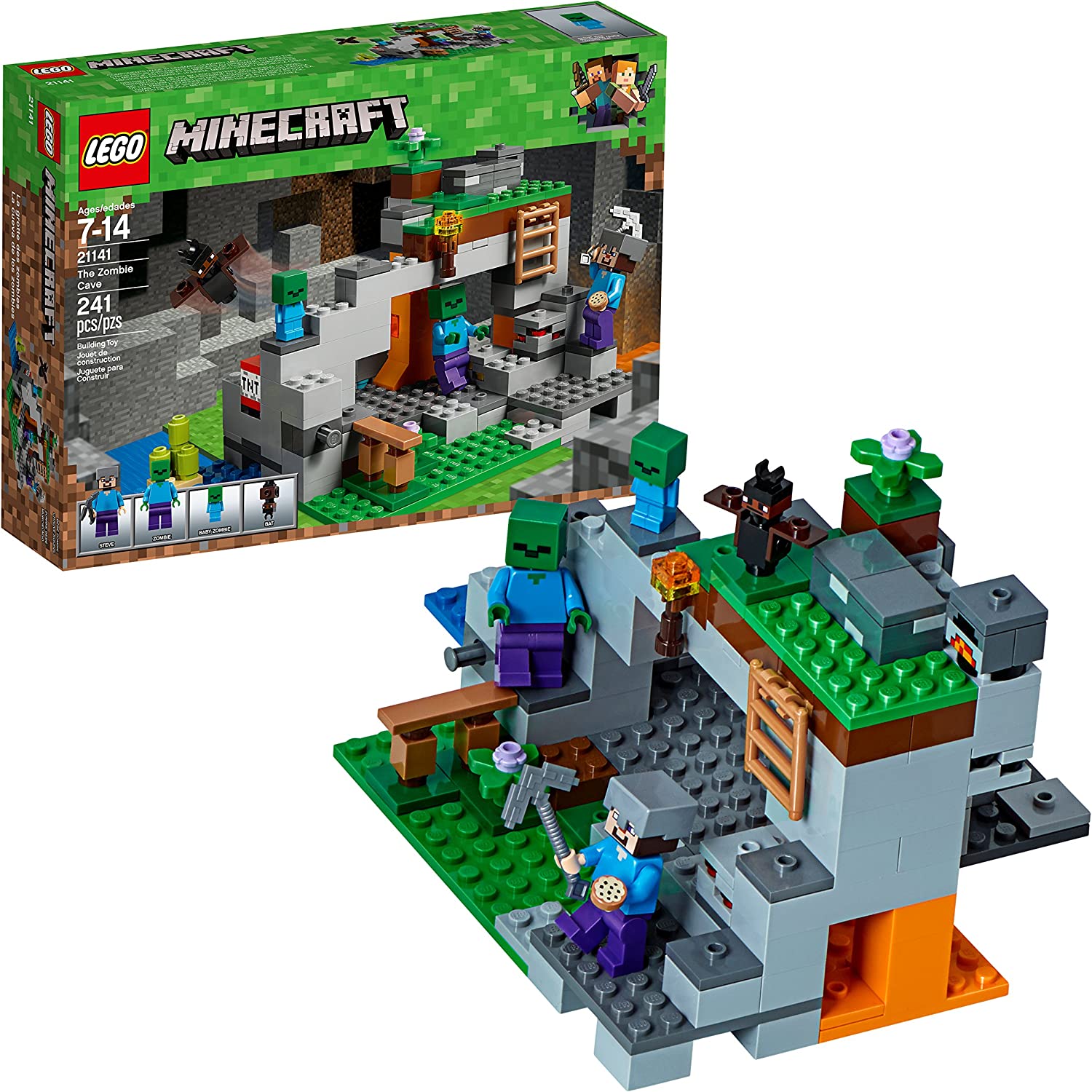 LEGO Minecraft The Zombie Cave 21141 Building Sets - Toys - New - CaveGamers