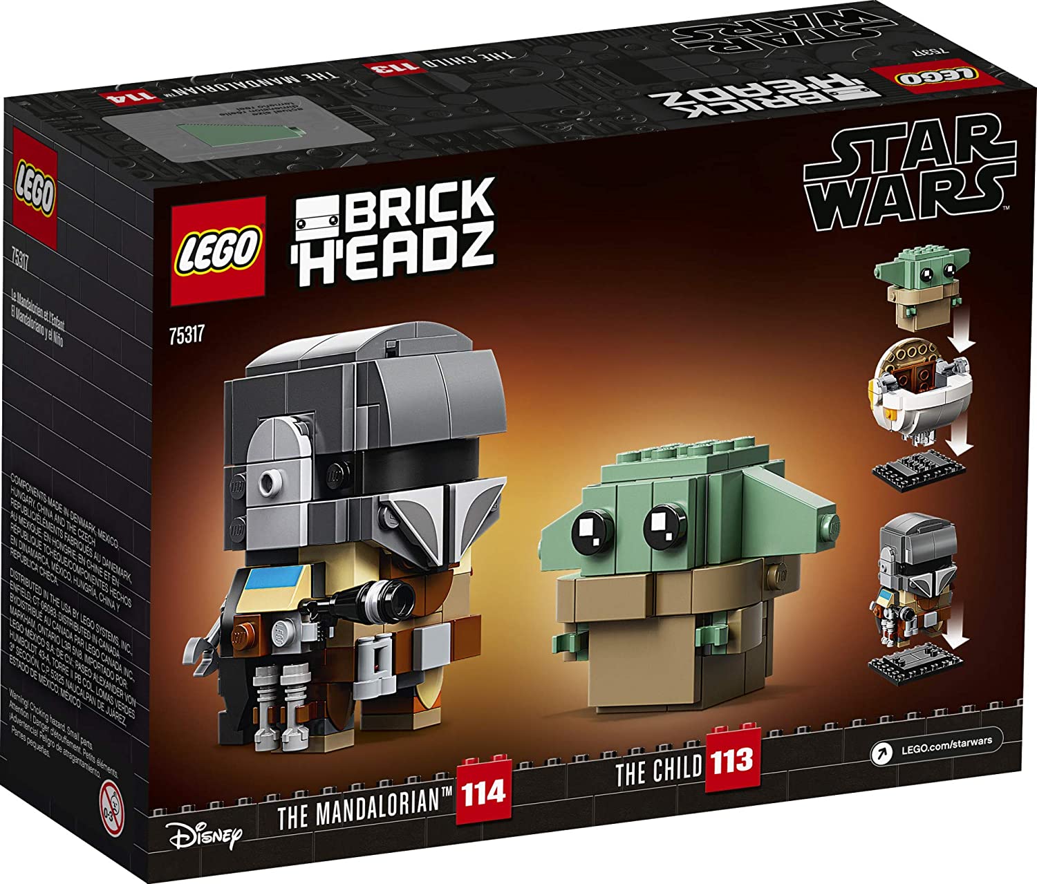 LEGO BrickHeadz Star Wars The Mandalorian & The Child 75317 Building Sets - Toys - New - CaveGamers - Image 4