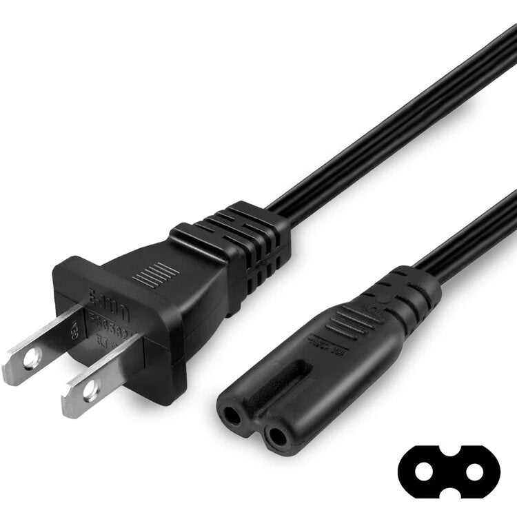 Universal 2 Prong Figure-8 Power Cord [XYAB]