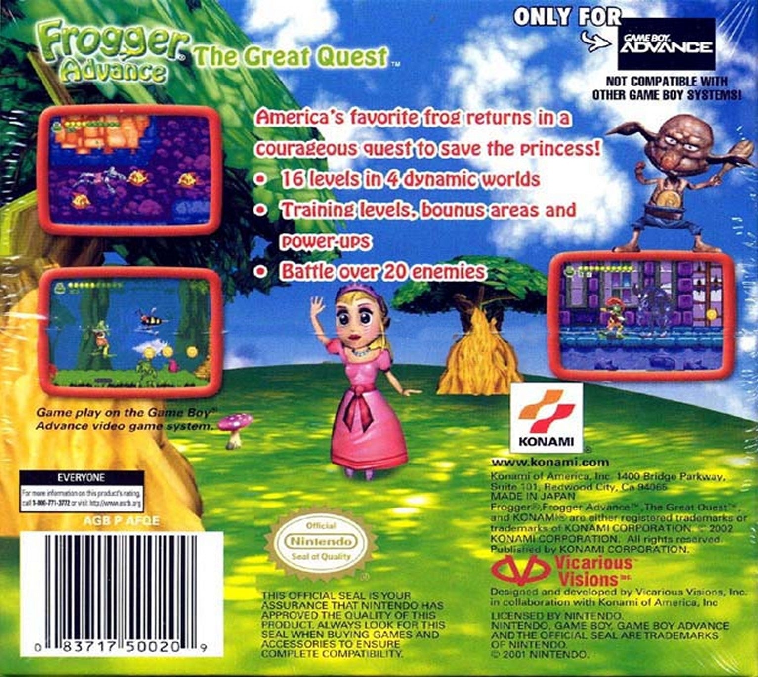 Frogger Advance: The Great Quest