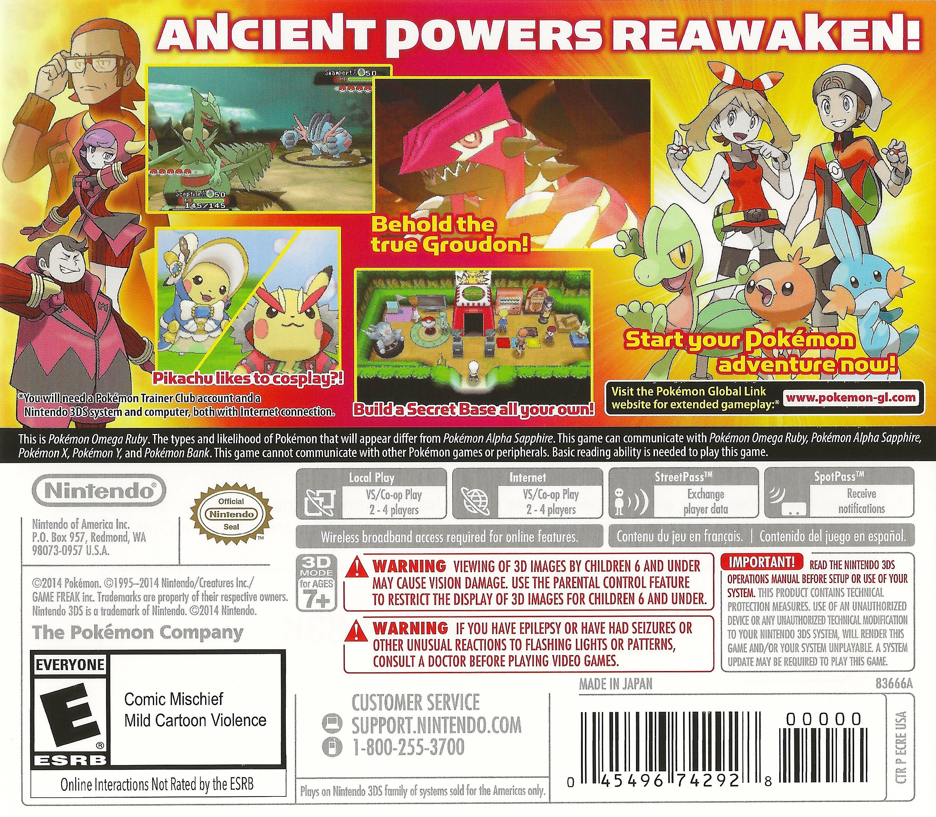 Pokemon Omega Ruby [Asia] 3DS - Video Game - New - CaveGamers - Image 2