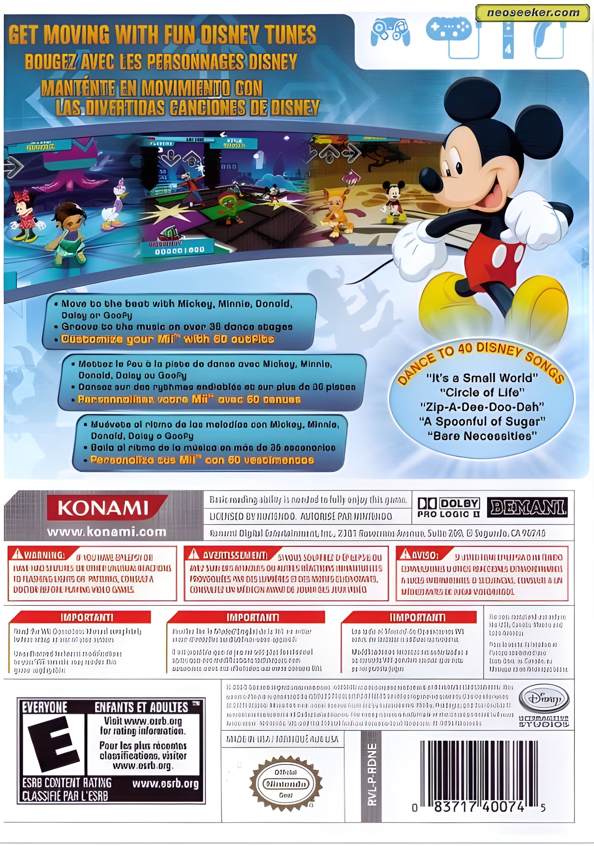 Dance Dance Revolution Disney Grooves Wii - Video Game - Used - CaveGamers - Image 2