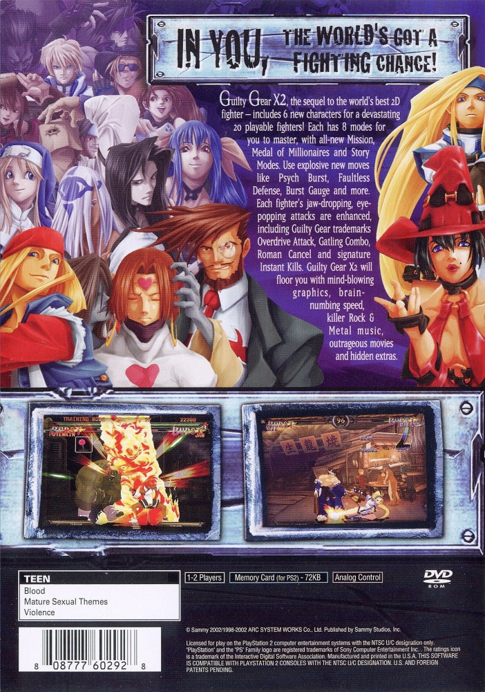 Guilty Gear X2 PS2 - Video Game - Used - CaveGamers - Image 2