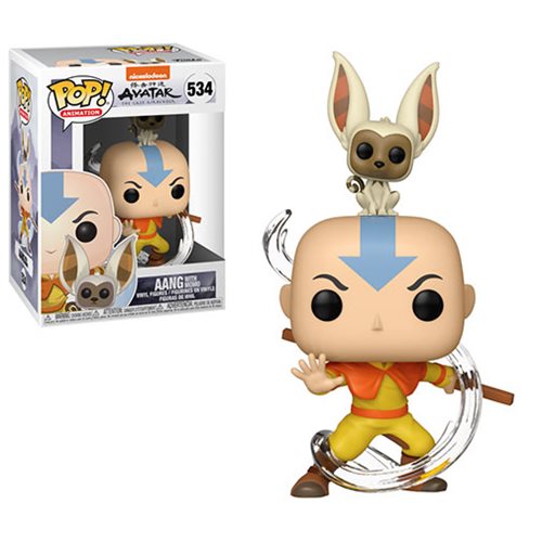 Funko Pop! Avatar Aang with Momo Vinyl Figure - Toys - New - CaveGamers