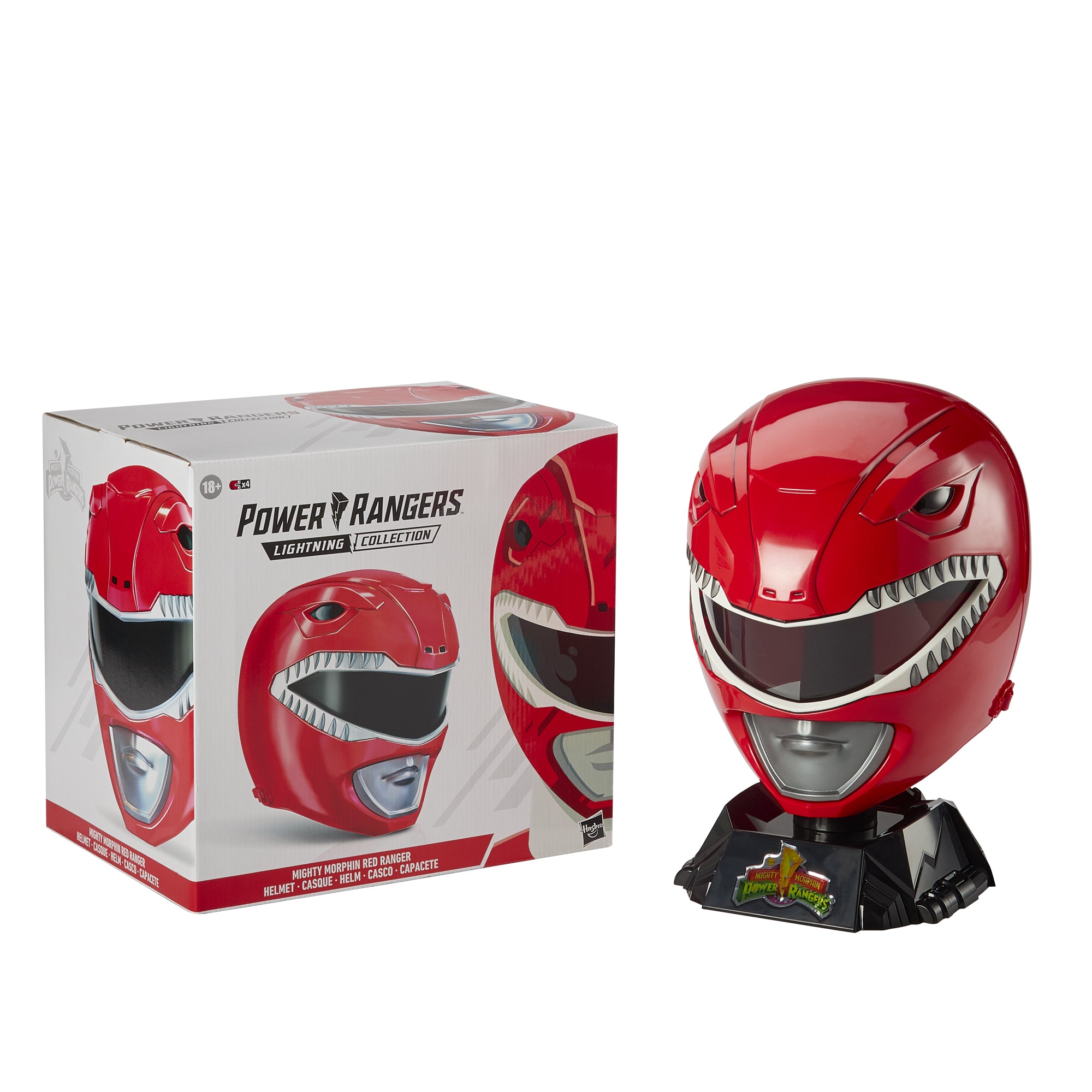 Power Rangers Lightning Collection Mighty Morphin Red Ranger Helmet Prop Replicas - Toys - New - CaveGamers - Image 8