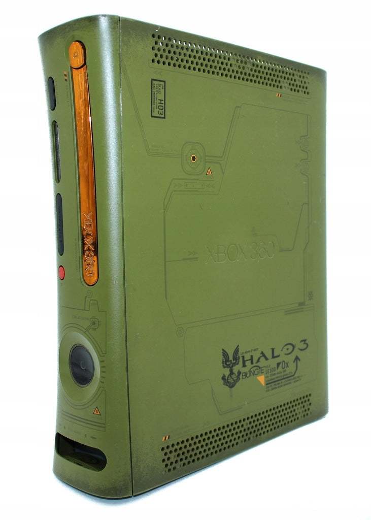 Xbox 360 Original Console - Halo 3 Edition Green - Video Game System - Used - CaveGamers - Image 2