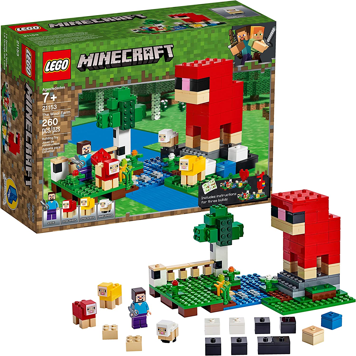 LEGO Minecraft The Wool Farm 21153 Building Sets - Toys - New - CaveGamers
