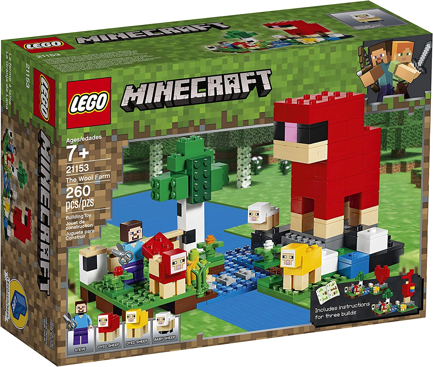 LEGO Minecraft The Wool Farm 21153 Building Sets - Toys - New - CaveGamers - Image 3