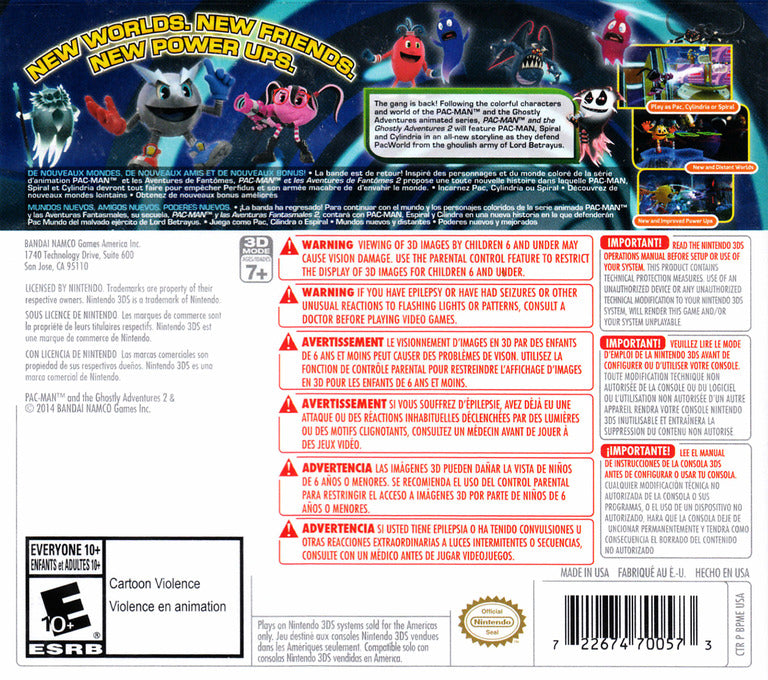 Pac-Man and the Ghostly Adventures 2 3DS - Video Game - Used - CaveGamers - Image 2