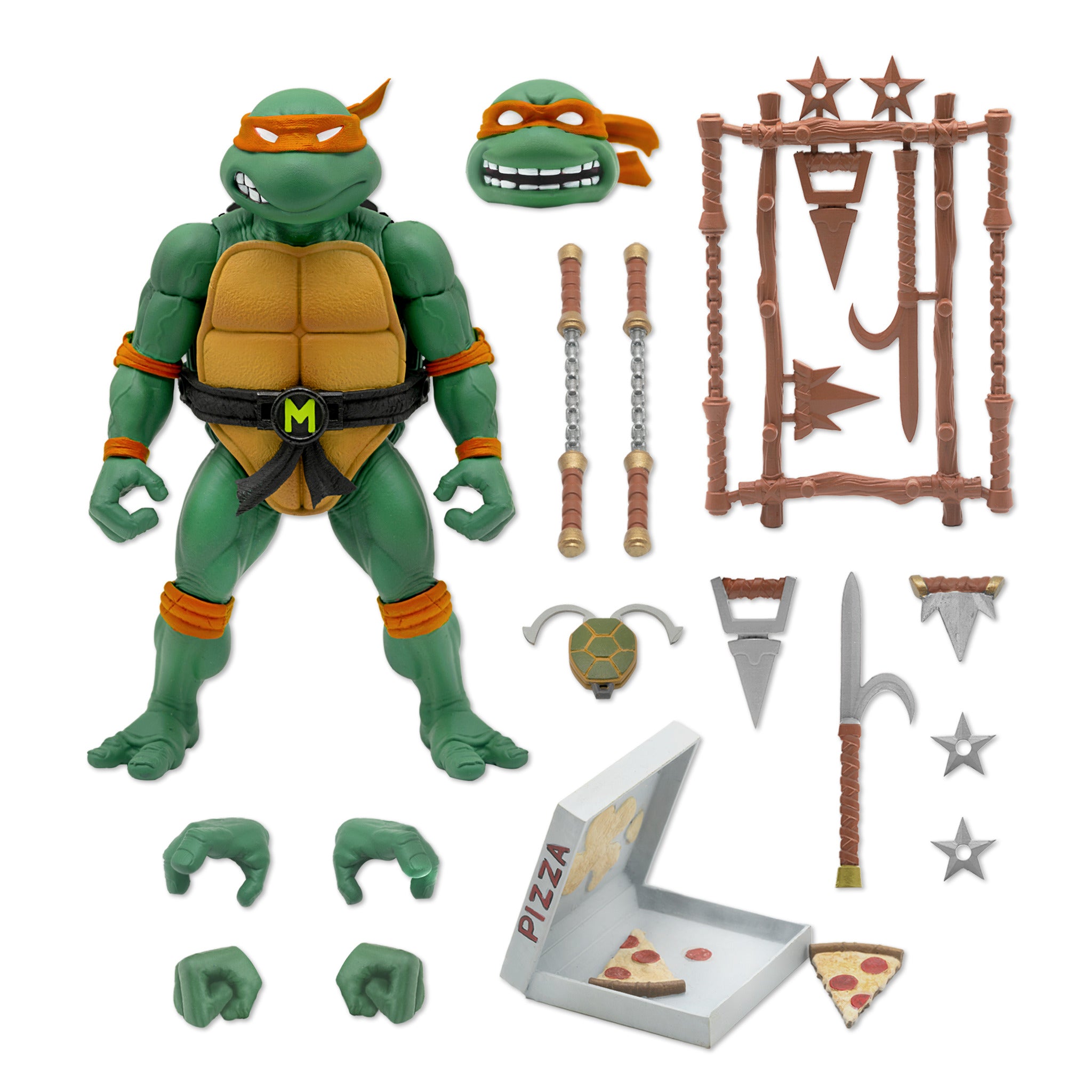 Teenage Mutant Ninja Turtles ULTIMATES! Michelangelo 7" Action Figure Action Figures - Toys - New - CaveGamers