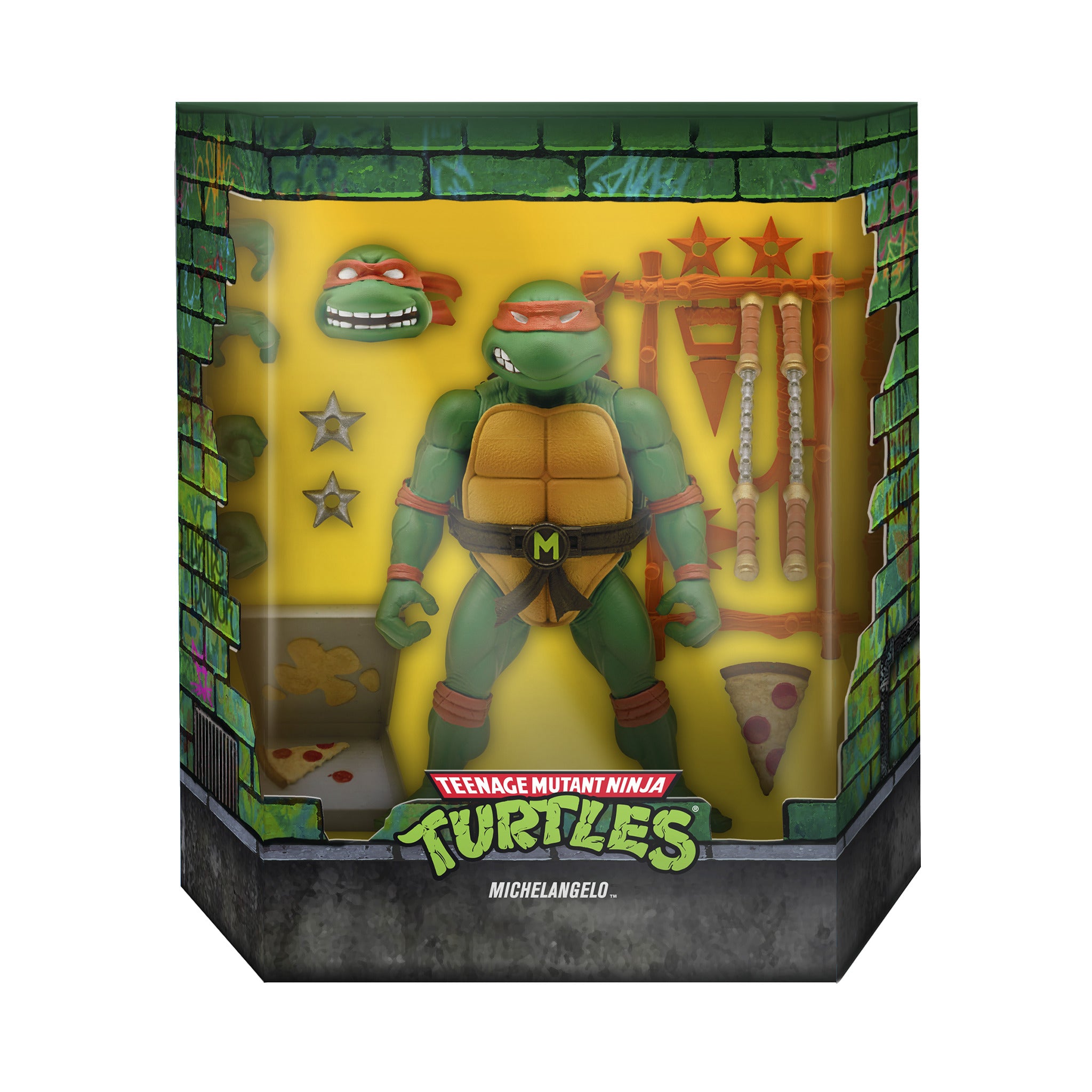 Teenage Mutant Ninja Turtles ULTIMATES! Michelangelo 7" Action Figure Action Figures - Toys - New - CaveGamers - Image 4