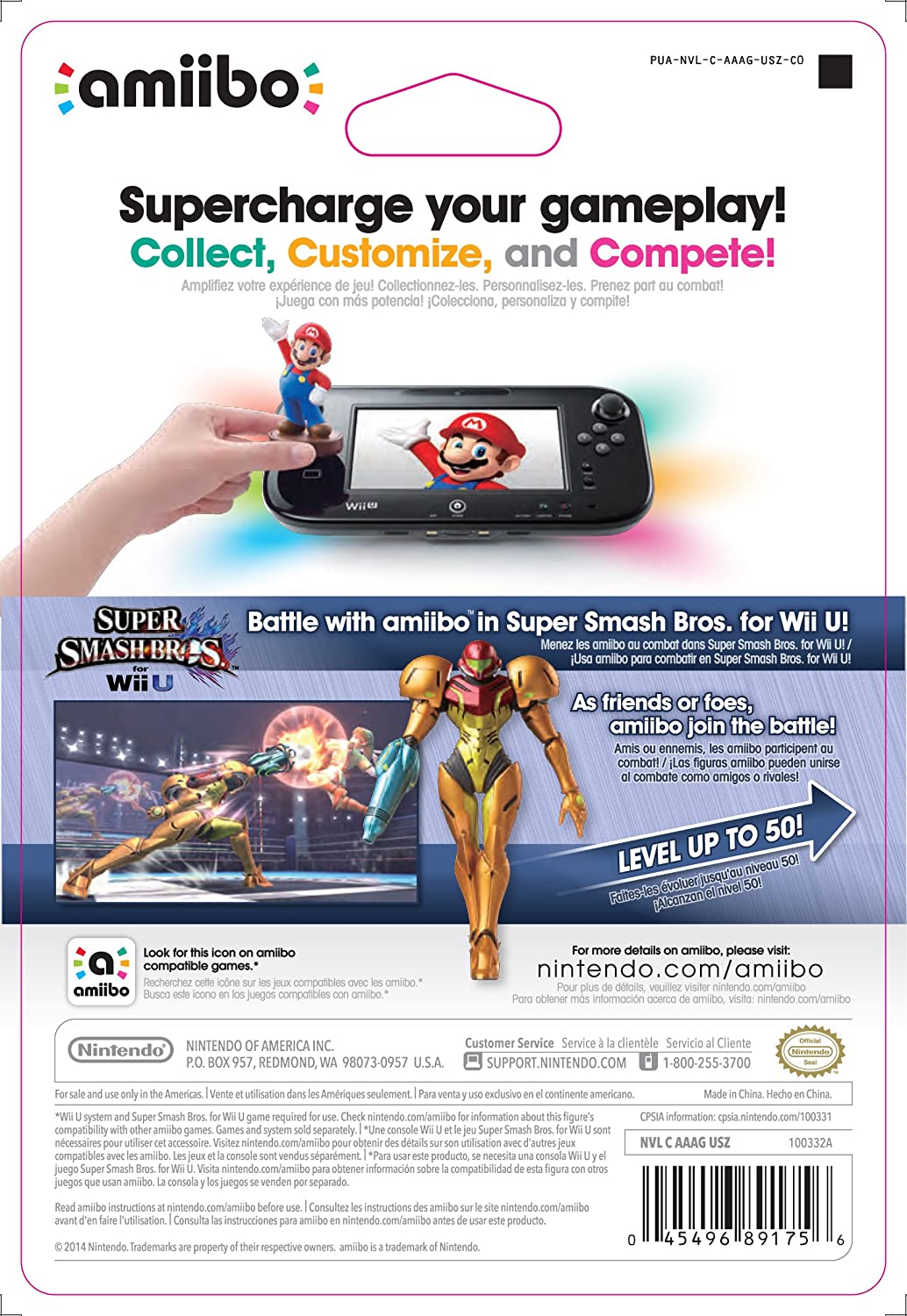 amiibo Super Smash Bros. Samus [Europe] Amiibos - Video Game Accessory - New - CaveGamers - Image 2
