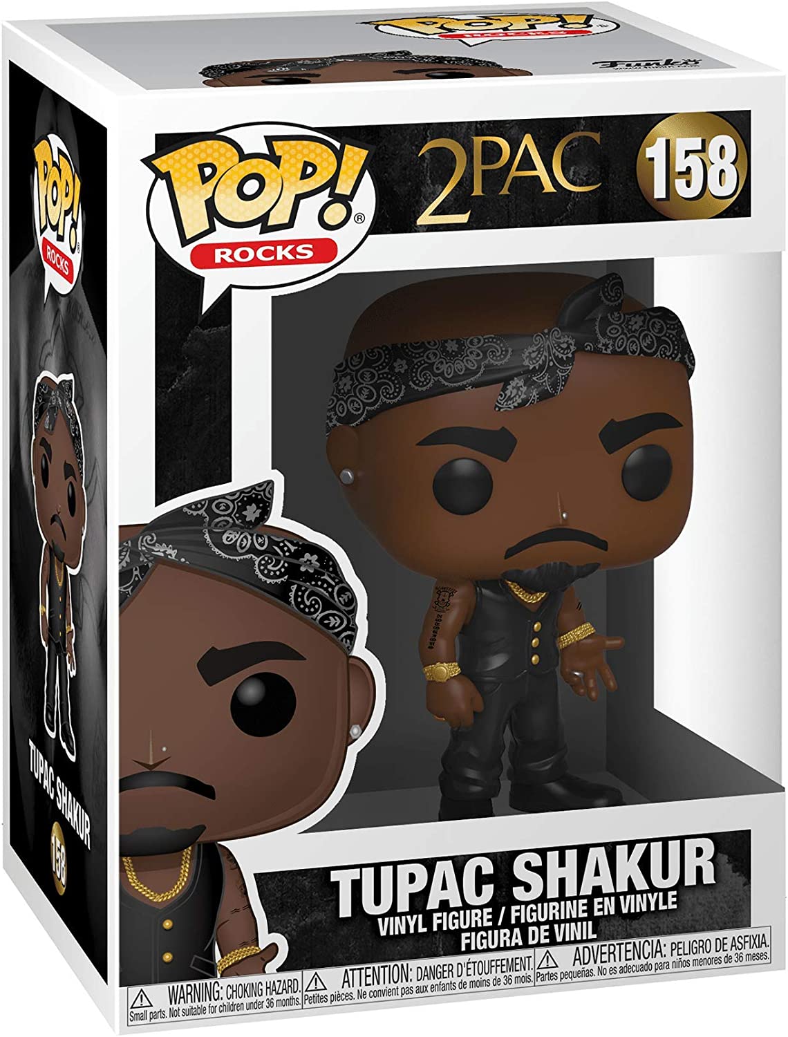 Funko Pop! 2 Pac Tupac Shakur Vinyl Figure - Toys - New - CaveGamers - Image 3