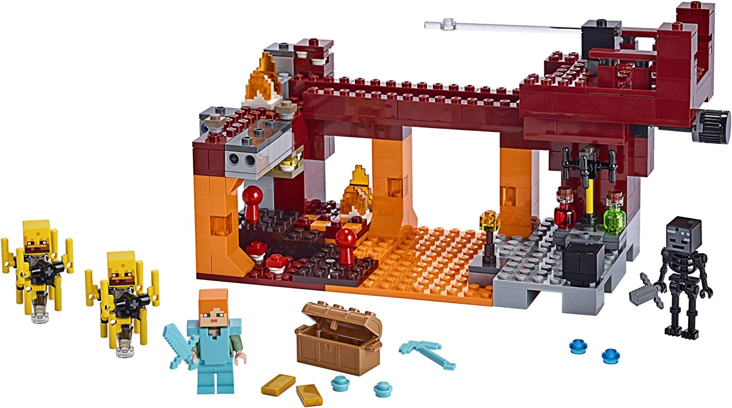 LEGO Minecraft The Blaze Bridge 21154 Building Sets - Toys - New - CaveGamers - Image 2