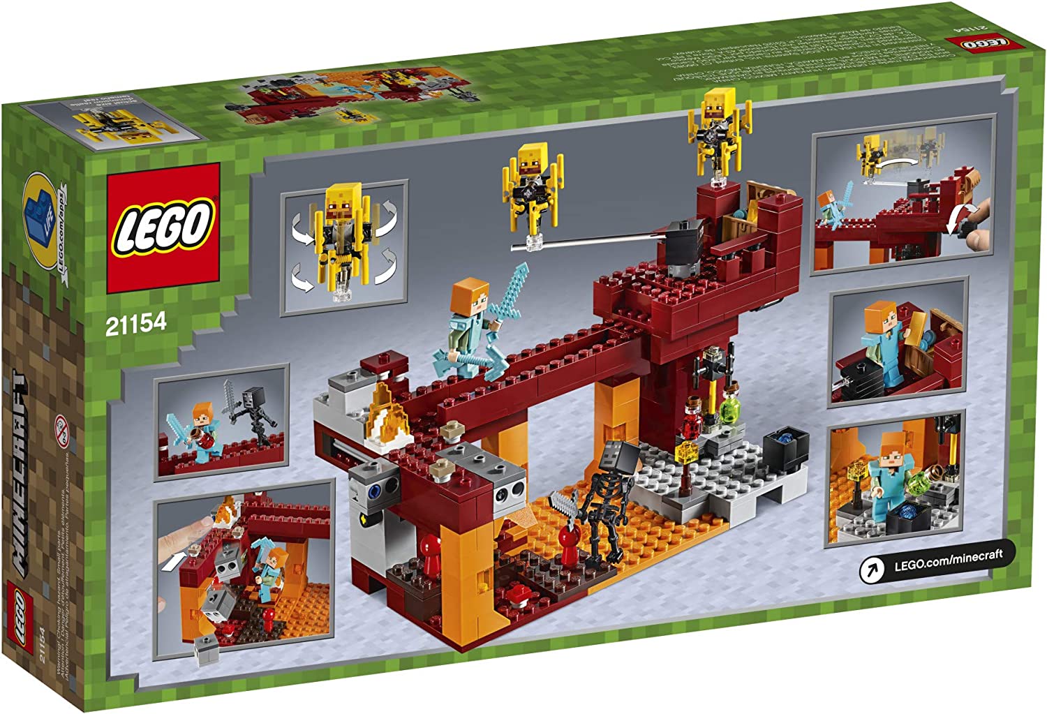 LEGO Minecraft The Blaze Bridge 21154 Building Sets - Toys - New - CaveGamers - Image 4