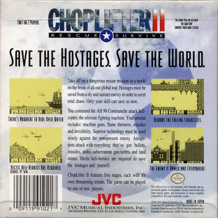 Choplifter II Game Boy - Video Game - Used - CaveGamers - Image 2