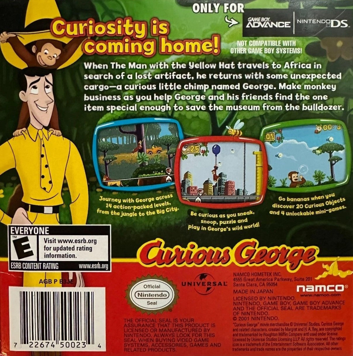 Curious George Game Boy Advance - Video Game - Used - CaveGamers - Image 2