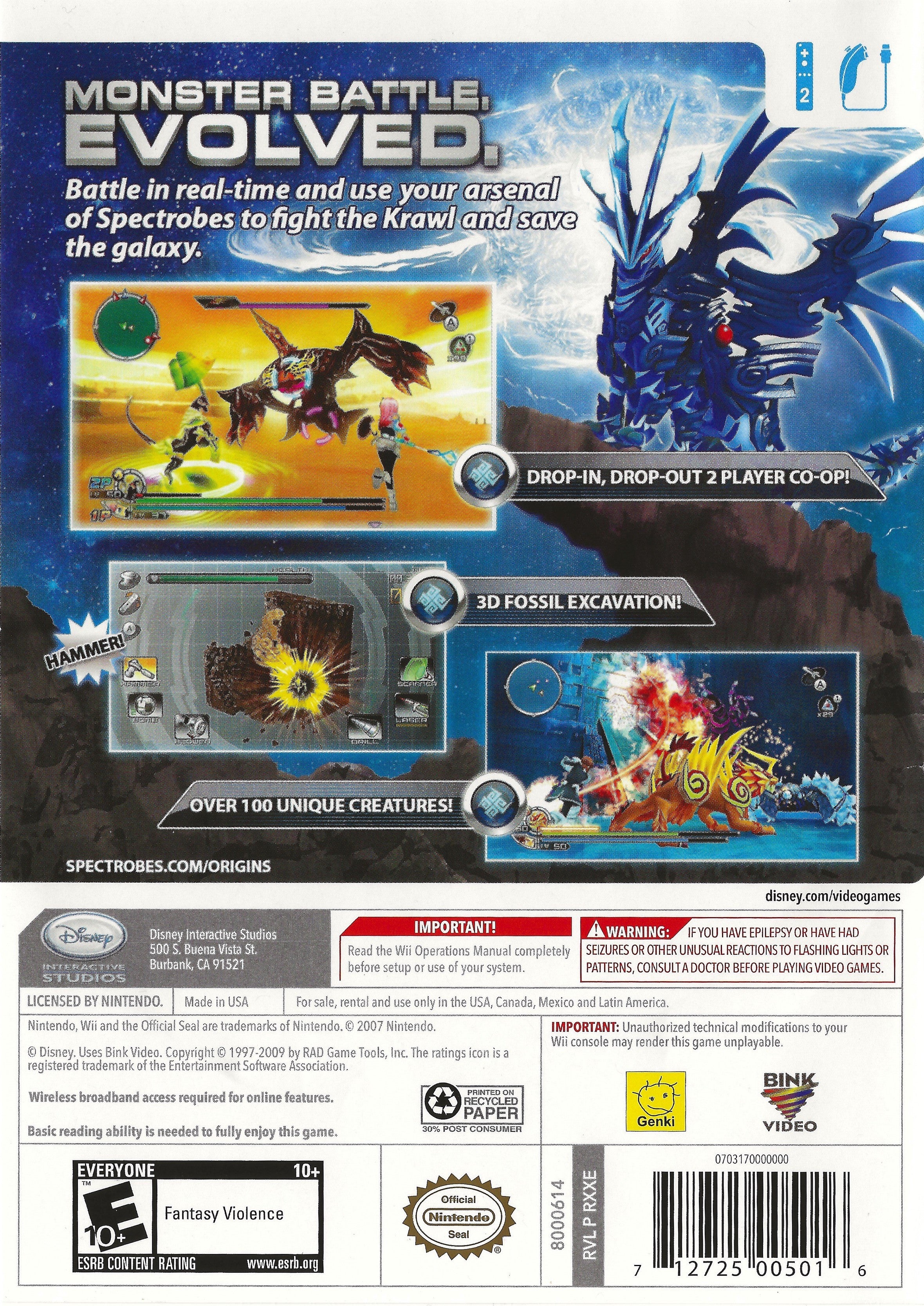 Spectrobes: Origins Wii - Video Game - Used - CaveGamers - Image 2