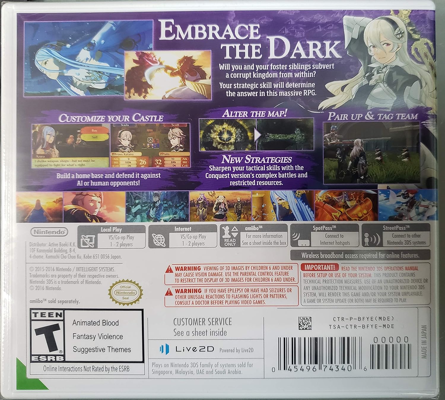 Fire Emblem Fates: Conquest [Asia] [New Condition]