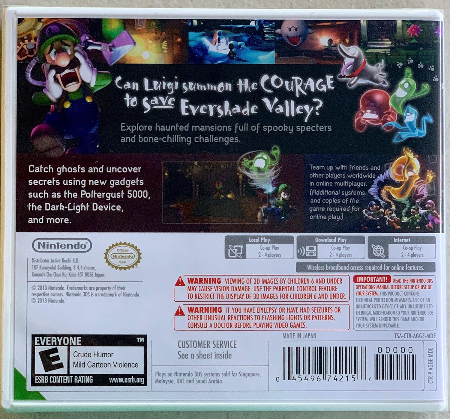 Luigi's Mansion: Dark Moon [Asia] [New Condition]