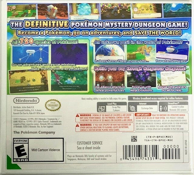 Pokemon Super Mystery Dungeon [Asia / World Edition] [New Condition]