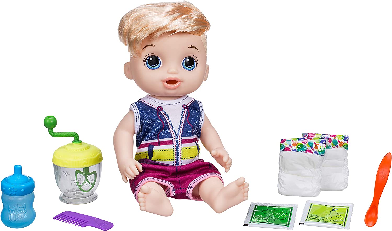 Baby Alive Sweet Spoonfuls Boy Blonde Baby Boy Doll