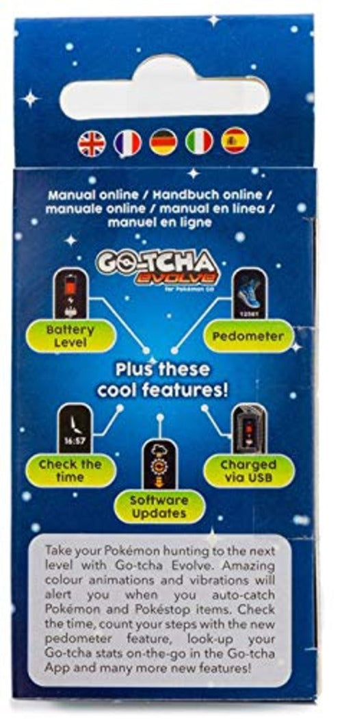 Pokemon Go GO-TCHA Evolve LED-Touch Wristband Accessory Auto Catch - Green/Black