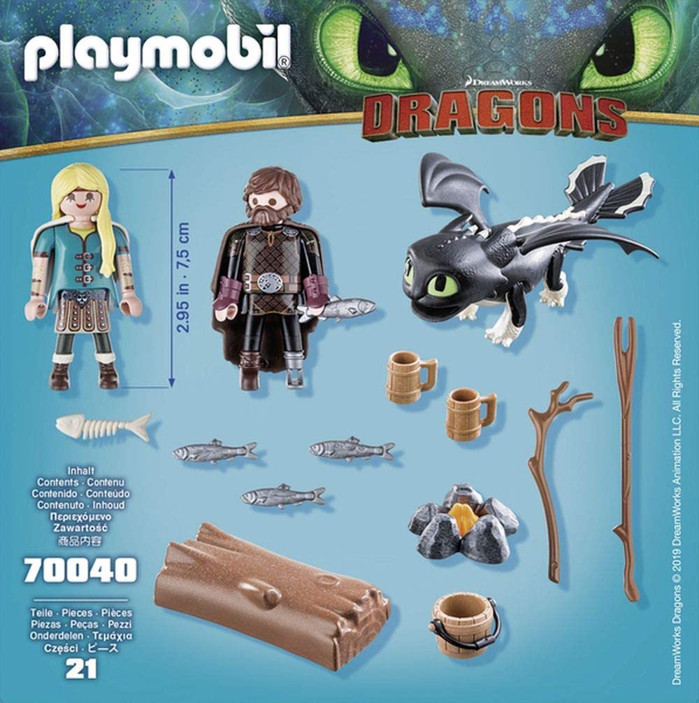 PLAYMOBIL How to Train Your Dragon III Hiccup & Astrid 70040