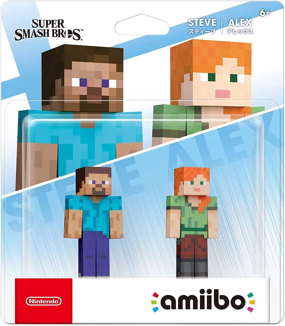 amiibo Super Smash Bros. Steve & Alex 2-Pack Amiibos - Video Game Accessory - New - CaveGamers