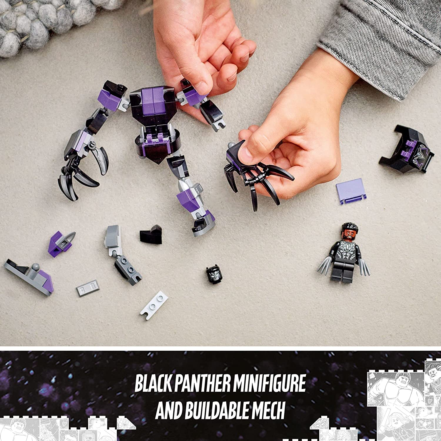 LEGO Marvel Black Panther Mech Armor 76204