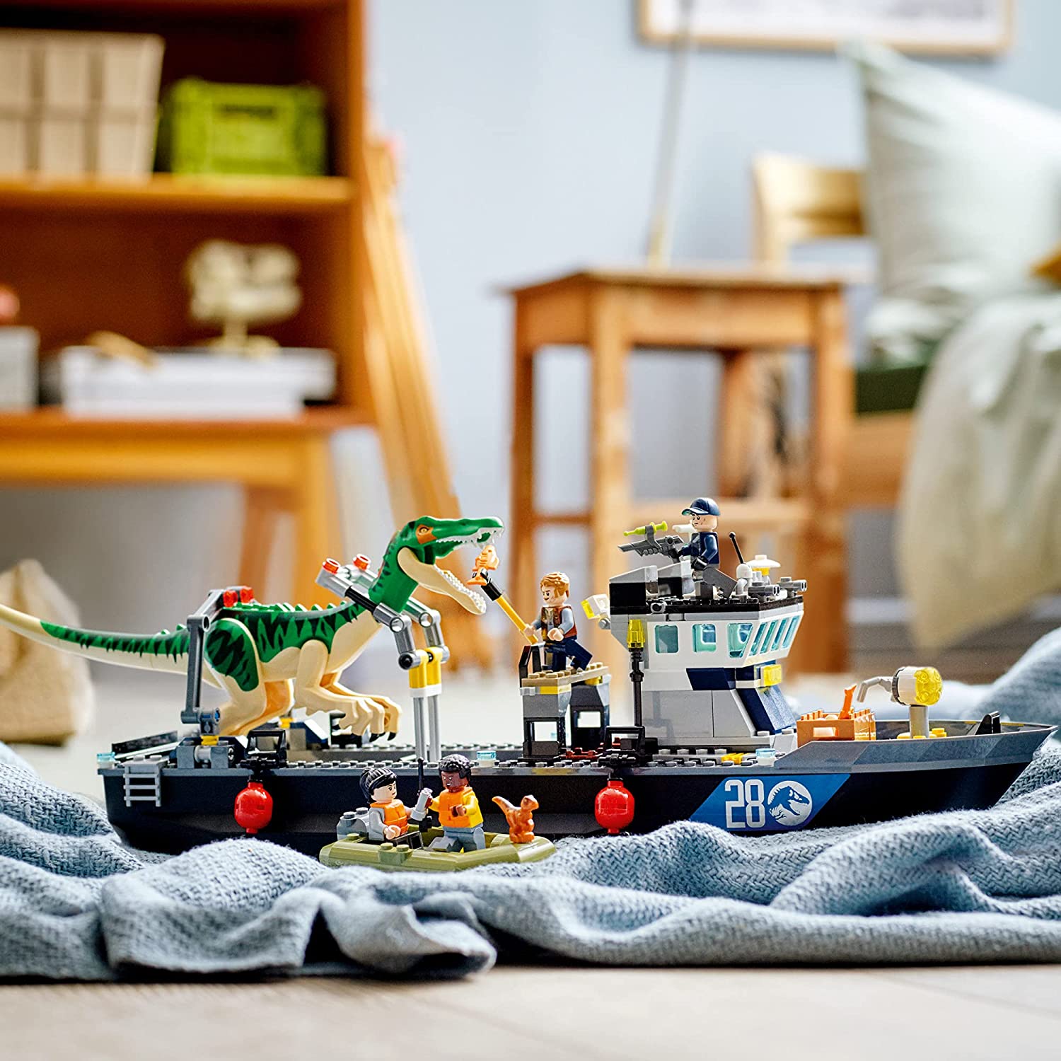 LEGO Jurassic World Baryonyx Dinosaur Boat Escape 76942