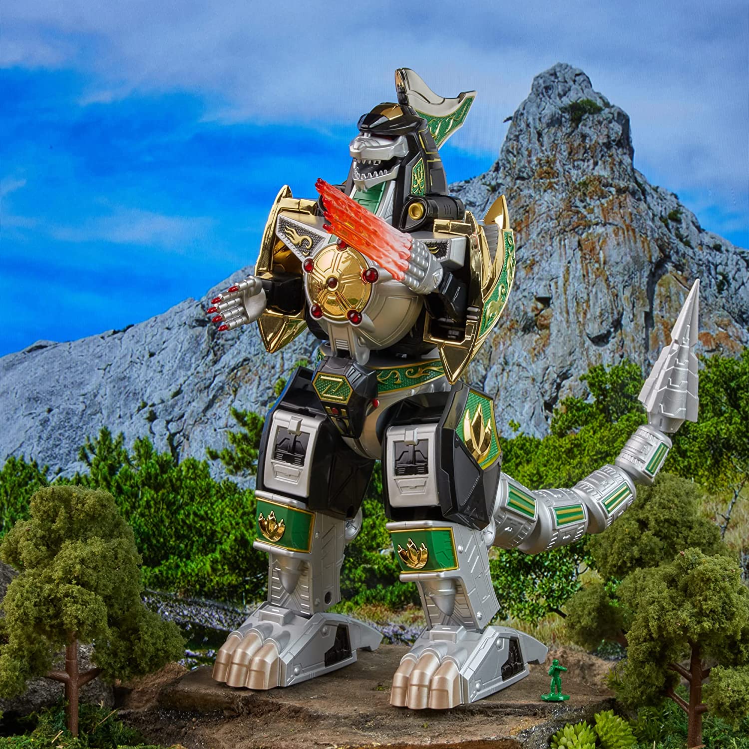 Power Rangers Lightning Collection Mighty Morphin Dragonzord Zord Ascension Project 1:144 Scale Action Figures - Toys - New - CaveGamers - Image 2