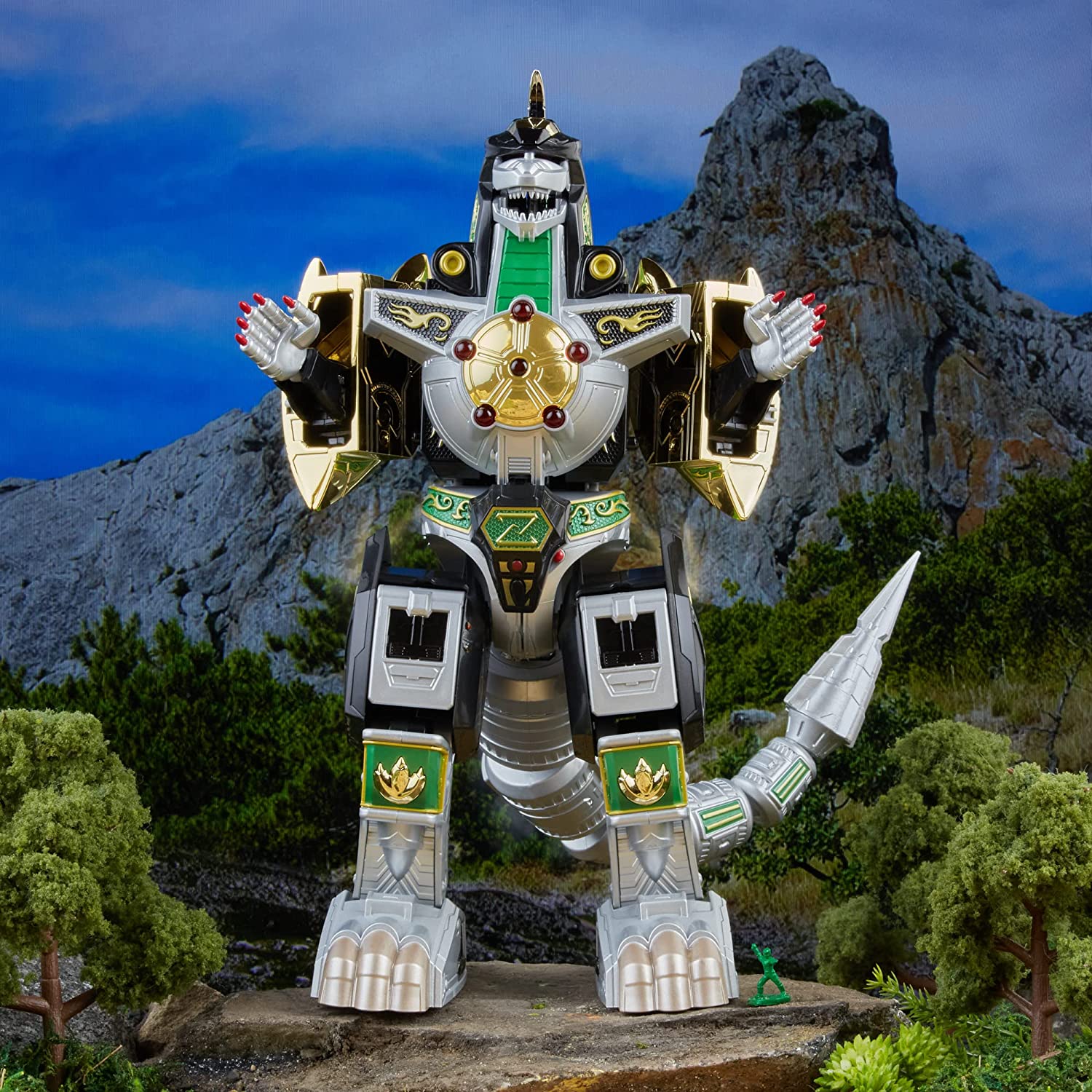 Power Rangers Lightning Collection Mighty Morphin Dragonzord Zord Ascension Project 1:144 Scale Action Figures - Toys - New - CaveGamers - Image 3