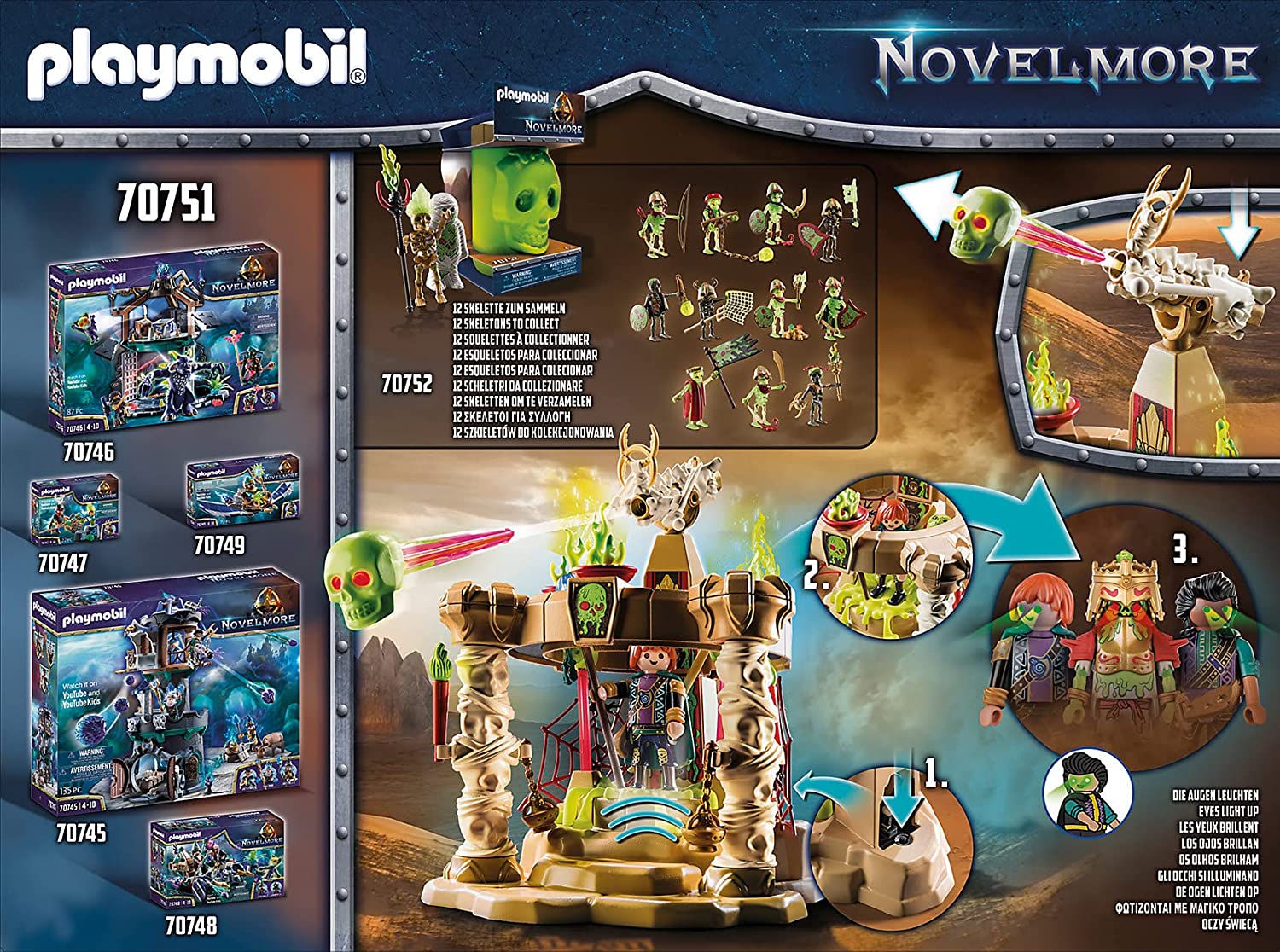PLAYMOBIL Sal'ahari Sands Skeleton Army Temple 70751