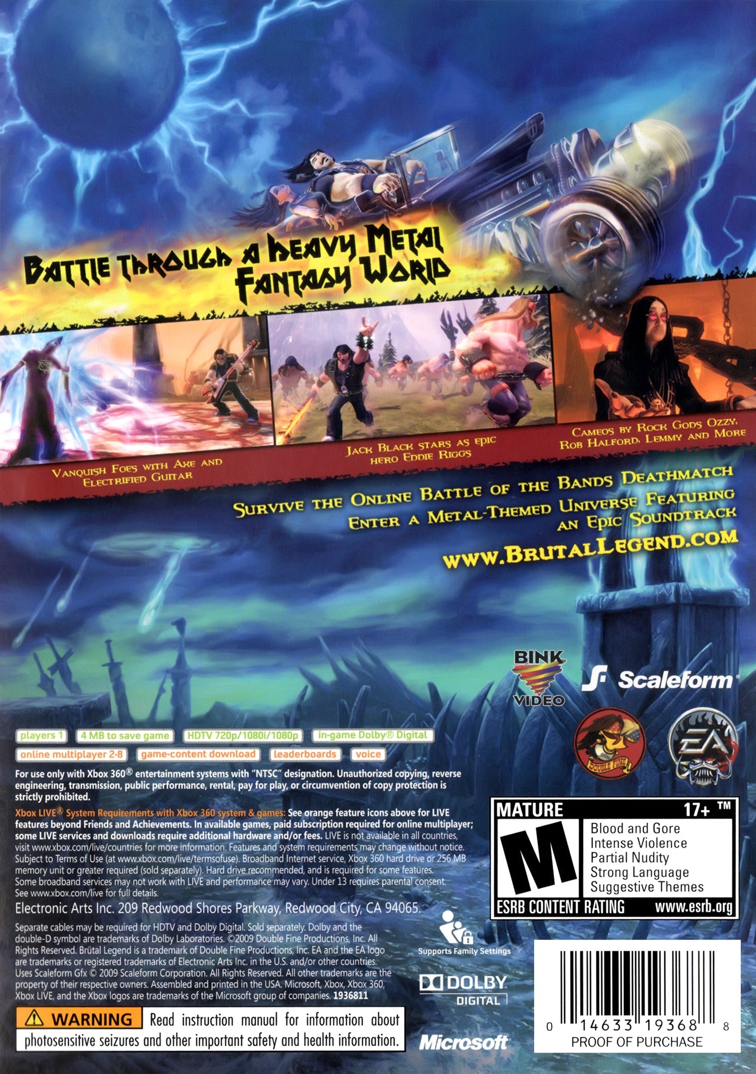 Brutal Legend Xbox 360 - Video Game - Used - CaveGamers - Image 2