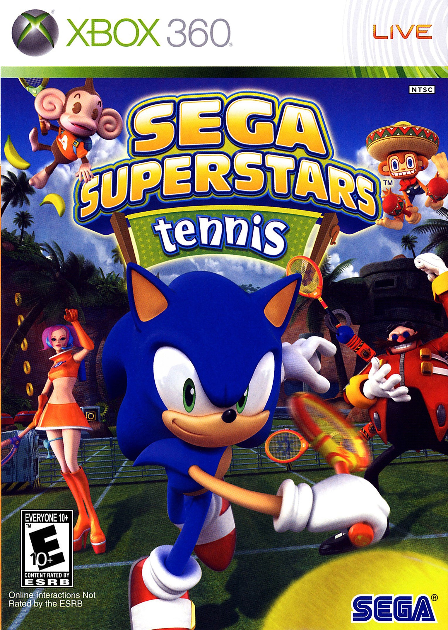 Sega Superstars Tennis Xbox 360 - Video Game - Used - CaveGamers