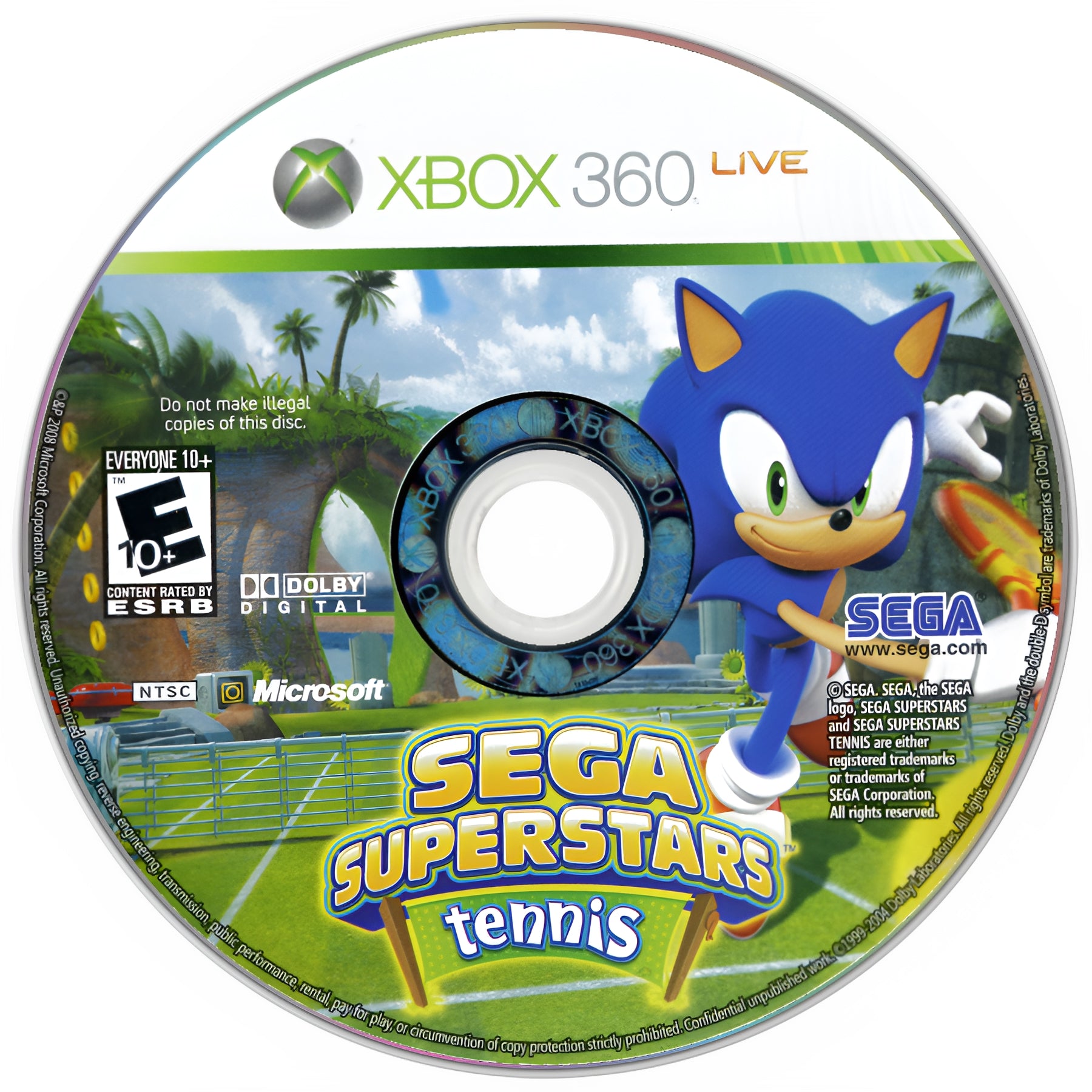 Sega Superstars Tennis Xbox 360 - Video Game - Used - CaveGamers - Image 3