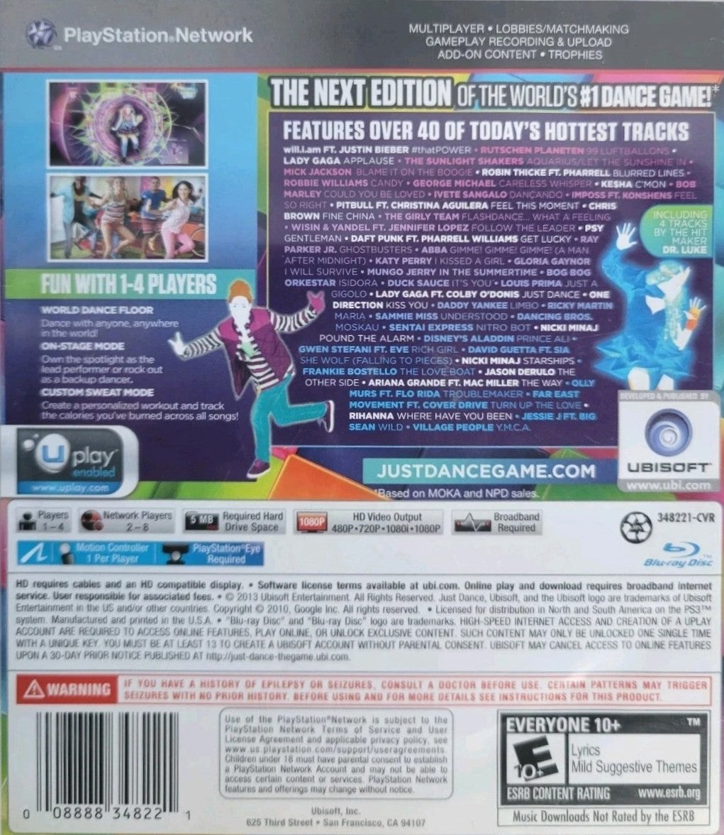 Just Dance 2014 PS3 - Video Game - Used - CaveGamers - Image 2