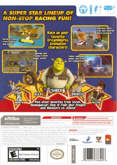 Dreamworks Super Star Kartz Wii - Video Game - Used - CaveGamers - Image 2