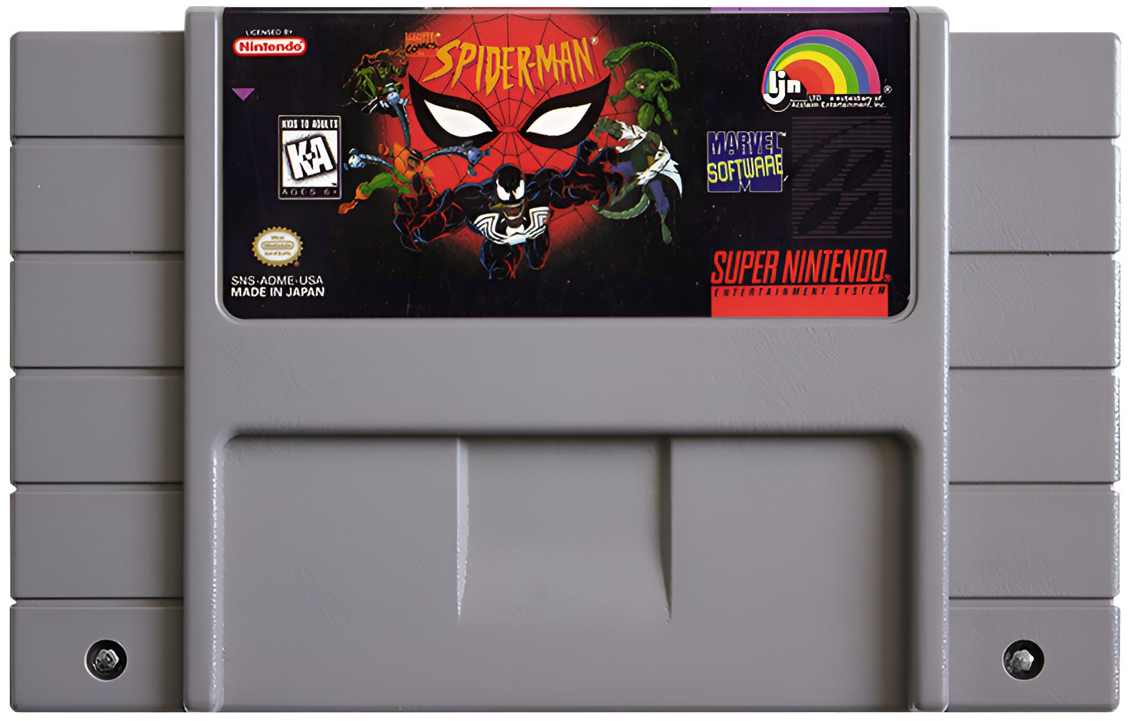 Spiderman SNES - Video Game - Used - CaveGamers - Image 3