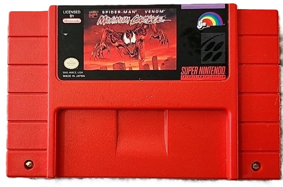Spiderman Maximum Carnage (limited edition red cartridge)