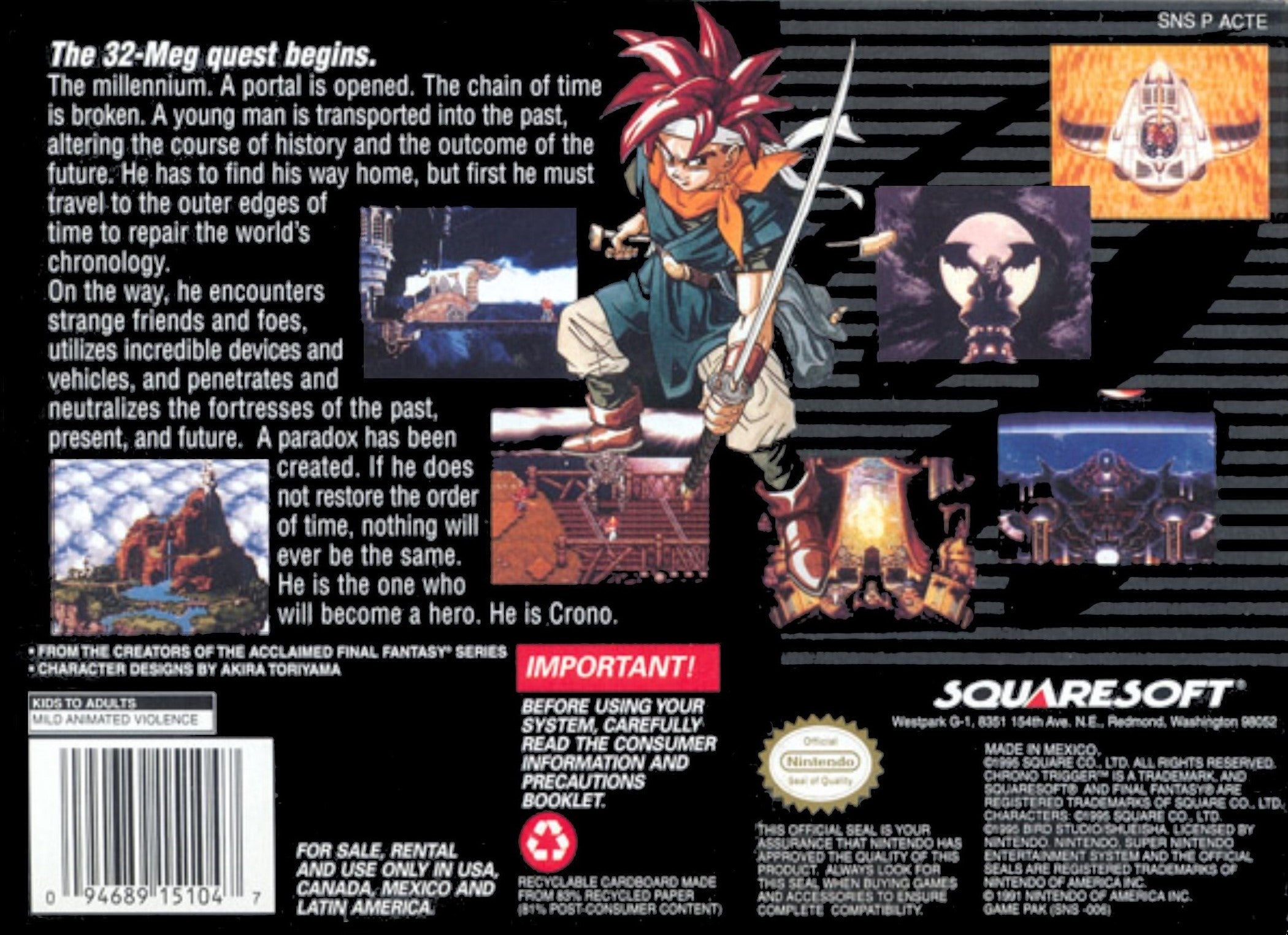 Chrono Trigger SNES - Video Game - Used - CaveGamers - Image 2